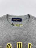 Louis Vuitton Fashion Dog Palm Logo Jacquard Casual Versatile Knitted Short Sleeve