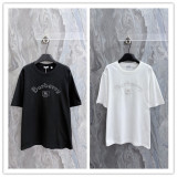 Burberry 26SS Classic Embroidery LogoT girl Unisex Casual Loose Short Sleeve