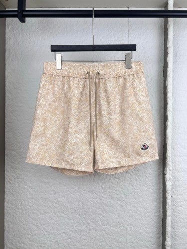 Moncler Fashion Full Cashew Flower Drawstring Beach Shorts Couple Casual Versatile Shorts