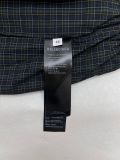 Balenciaga High Street Embroidered Logo Casual Plaid Coat Unisex Loose Stand up Collar Zipper Coat
