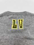 Louis Vuitton Fashion Dog Palm Logo Jacquard Casual Versatile Knitted Short Sleeve