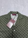 Gucci Classic Full GG Printed Casual Collar Short Sleeve Shirt