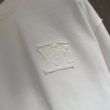Louis Vuitton classic patch embroidered round neck T-shirt Unisex casual versatile short sleeved shirt
