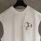 Chrome Hearts Classic Fashion Patchwork Embroidered Cross Casual Sleeveless Tank Top