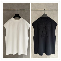 Chrome Hearts Classic Fashion Embroidered Cross Casual Sleeveless Tank Top Chrome Hearts Classic Fashion Embroidered Cross Casual Sleeveless Tank Top