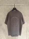 Chrome Hearts Classic Patchwork Embroidered Round Neck T-shirt Unisex Casual Versatile Short Sleeve
