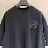 Loewe Classic Embroidered Logo Round Neck T-shirt Unisex Casual Versatile Short Sleeve