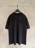Balenciaga Fashion Patch Embroidered Round Neck T-shirt Unisex Casual Versatile Short Sleeve