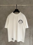 Chrome Hearts Fashion Patch Embroidered Round Neck T-shirt Unisex Casual Versatile Short Sleeve