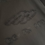 Balenciaga Fashion Patch Embroidered Round Neck T-shirt Unisex Casual Versatile Short Sleeve