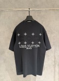 Louis Vuitton classic patch embroidered round neck T-shirt Unisex casual versatile short sleeved shirt