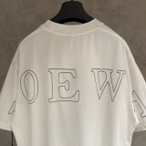 Loewe Classic Embroidered Logo Round Neck T-shirt Unisex Casual Versatile Short Sleeve