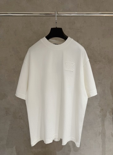 Louis Vuitton classic patch embroidered round neck T-shirt Unisex casual versatile short sleeved shirt