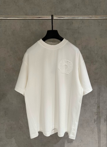 Chrome Hearts Classic Patchwork Embroidered Round Neck T-shirt Unisex Casual Versatile Short Sleeve