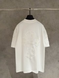 Chrome Hearts Fashion UV Color Change Embroidered Round Neck T-shirt Unisex Casual Versatile Short Sleeve