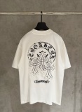 Chrome Hearts Fashion Patch Embroidered Round Neck T-shirt Unisex Casual Versatile Short Sleeve