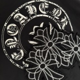 Chrome Hearts Fashion Patch Embroidered Round Neck T-shirt Unisex Casual Versatile Short Sleeve