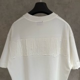 Balenciaga Fashion Patch Embroidered Round Neck T-shirt Unisex Casual Versatile Short Sleeve