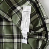 Chrome Hearts High Street Plaid Shirt Casual Oversize Long Sleeve Shirt Jacket