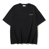 Off White Classic Logo Half Arrows Printed Short Sleeve Unisex Casual Versatile T-shirt
