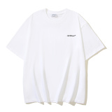 Off White Fashion Cloud Steel Plate Arrow Printed Short Sleeve Unisex Casual Versatile T-shirt