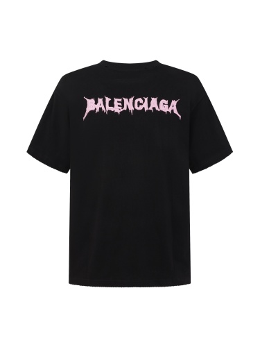 Balenciaga Classic Embroidered Logo Short Sleeve Unisex Casual Versatile T-shirt