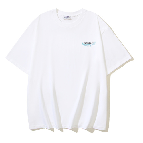 Off White Fashion Moon S-S Skate Arrow Printed Short Sleeve Unisex Casual Versatile T-shirt