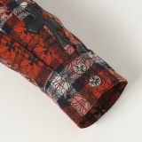Chrome Hearts High Street Full Cross Printed Checkered Shirt Casual Long Sleeve Shirt Jacket