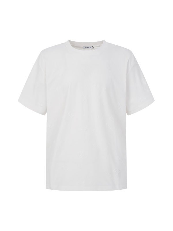 Givenchy 26SS Fashion Logo Jacquard Short Sleeve Couple Versatile Casual T-shirt