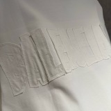 Balenciaga Fashion Patch Embroidered Round Neck T-shirt Unisex Casual Versatile Short Sleeve