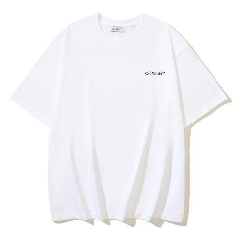 Off White Classic Logo Half Arrows Printed Short Sleeve Unisex Casual Versatile T-shirt