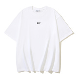 Off White Fashion Logo Arrow Printed Short Sleeve Unisex Casual Versatile T-shirt