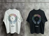 Chrome Hearts 26SS Fashion Patch Embroidered T-shirt Unisex Casual Versatile Short Sleeve