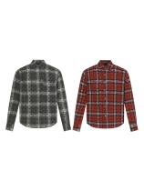 Chrome Hearts High Street Full Cross Printed Checkered Shirt Casual Long Sleeve Shirt Jacket