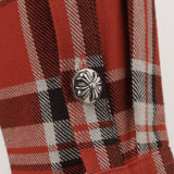 Chrome Hearts High Street Full Cross Printed Checkered Long Sleeve Shirt Jacket