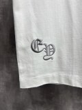 Chrome Hearts 26SS Hip Hop Embroidered Skeleton Hand Cross T-shirt Unisex Casual Versatile Short Sleeve