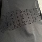 Balenciaga Fashion Patch Embroidered Round Neck T-shirt Unisex Casual Versatile Short Sleeve