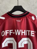 Off White 26SS Fashion Versatile World Cup Soccer Match Same Size 23 Shirt Short Sleeve