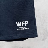Balenciaga 26SS Classic Logo Printed Shorts for Couples Versatile Casual Sports Pants