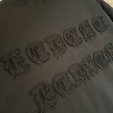 Chrome Hearts Fashion Patch Embroidered Round Neck T-shirt Unisex Casual Versatile Short Sleeve
