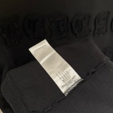 Chrome Hearts Fashion Patch Embroidered Round Neck T-shirt Unisex Casual Versatile Short Sleeve