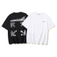 Off White Fashion Cloud Steel Plate Arrow Printed Short Sleeve Unisex Casual Versatile T-shirt