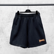Balenciaga 26SS Classic Logo Printed Washed Shorts Couple Versatile Casual Sports Pants Balenciaga 26SS Classic Logo Printed Washed Shorts Couple Versatile Casual Sports Pants