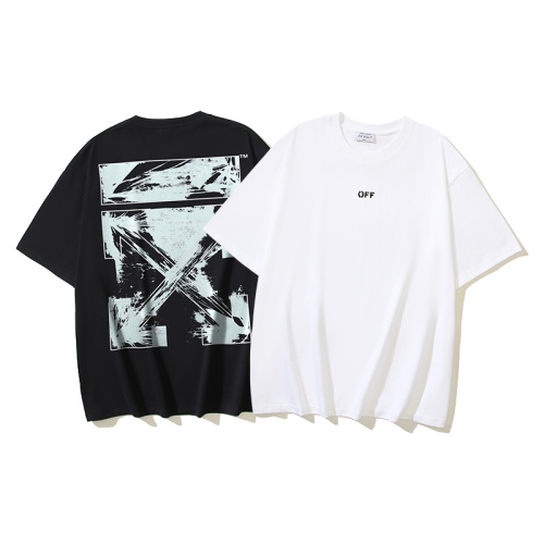 Off White Fashion Logo Arrow Printed Short Sleeve Unisex Casual Versatile T-shirt