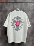 Chrome Hearts 26SS Hip Hop Embroidered Skeleton Hand Cross T-shirt Unisex Casual Versatile Short Sleeve