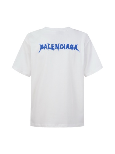 Balenciaga Classic Embroidered Logo Short Sleeve Unisex Casual Versatile T-shirt