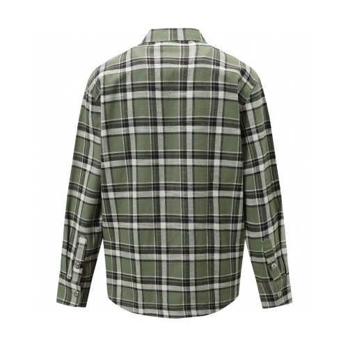 Chrome Hearts High Street Plaid Shirt Casual Oversize Long Sleeve Shirt Jacket