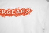 Burberry 26SS Fashion Logo Sandburg Printed Short Sleeve Unisex Casual Versatile T-shirt
