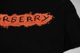 Burberry 26SS Fashion Logo Sandburg Printed Short Sleeve Unisex Casual Versatile T-shirt