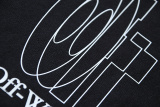 Off White Fashion Big Double Arrow Printed Short Sleeve Unisex Casual Versatile T-shirt